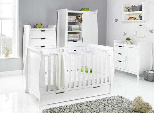 Obaby Stamford Classic Sleigh 4 Piece - White