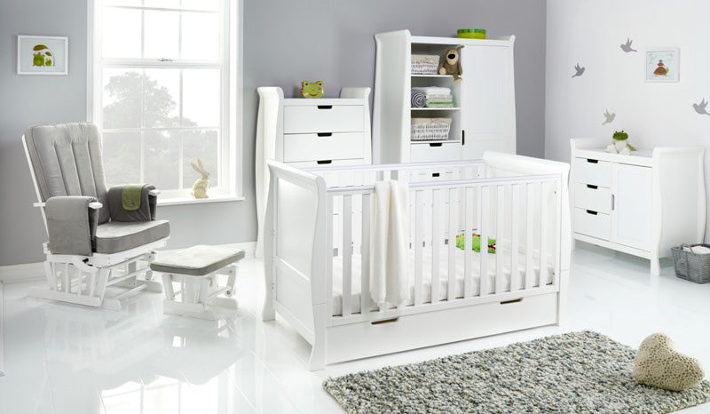 Obaby Stamford Classic Sleigh 5 Piece - White