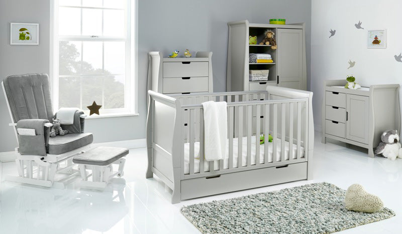 Obaby Stamford Classic Sleigh 5 Piece - Warm Grey