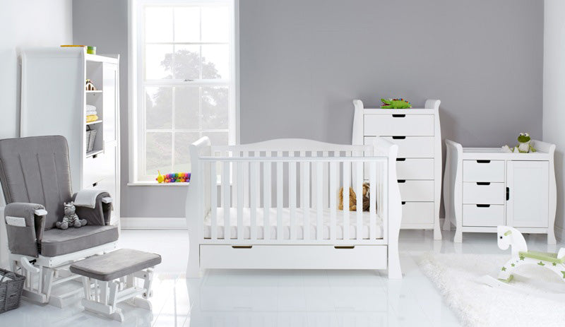 Obaby Stamford Luxe Sleigh 5 Piece - White