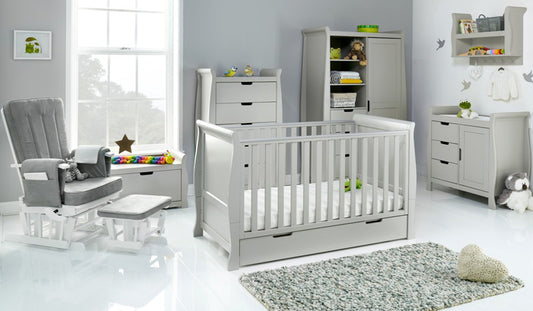 Obaby Stamford Classic Sleigh 7 Piece - Warm Grey