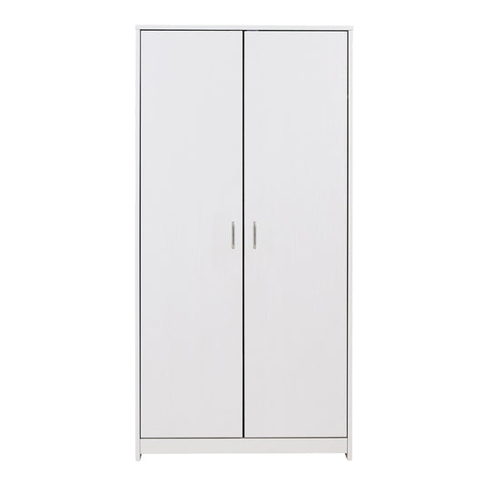 Babymore Caro Nursery Wardrobe - White Wash