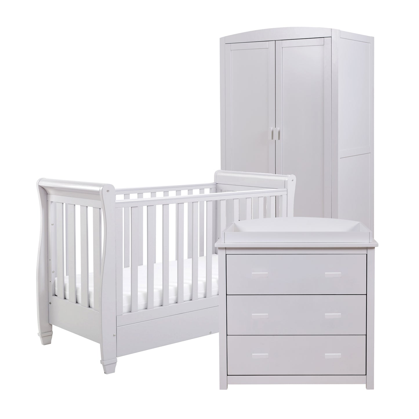 Babymore Eva 3 Piece Nursery Room Set - Grey