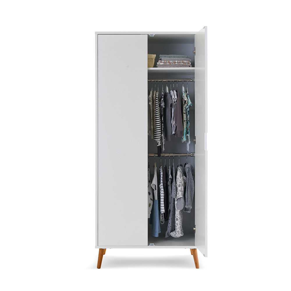 Obaby Maya Scandi Wardrobe - White