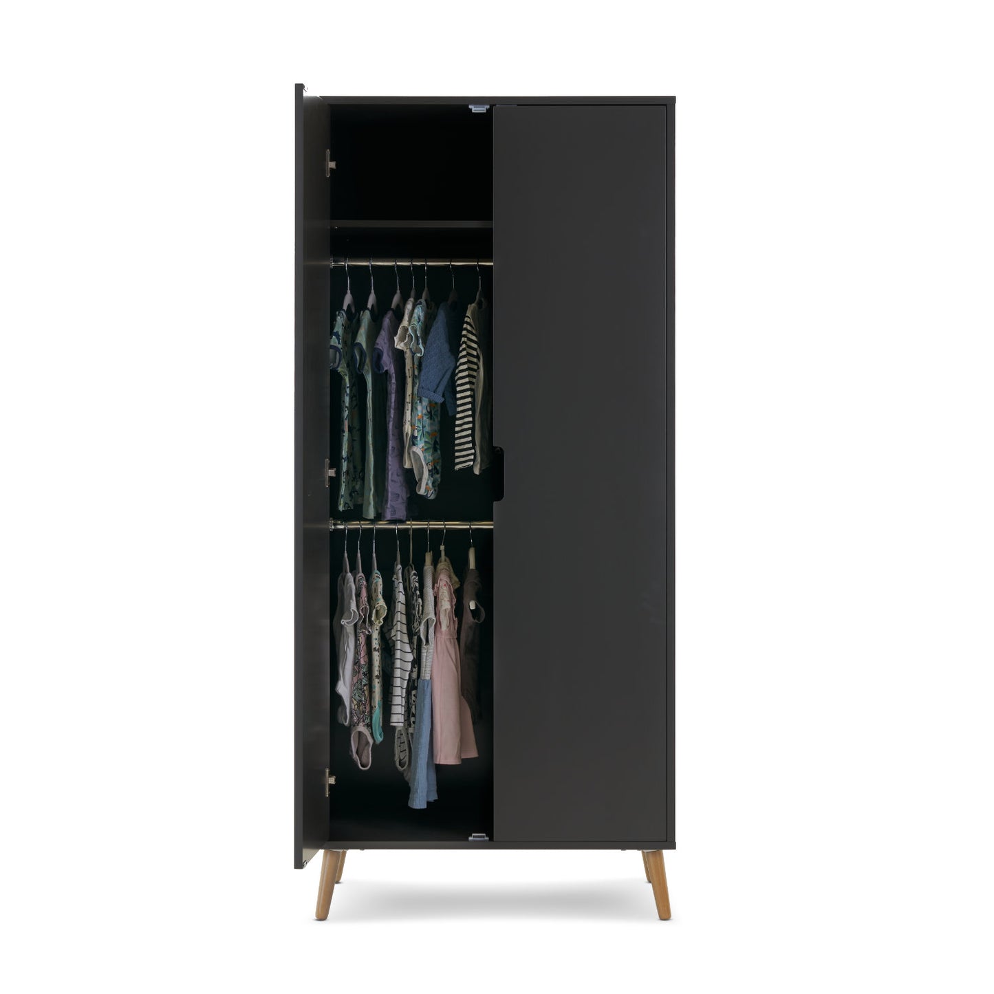 Obaby Maya Double Wardrobe - Slate