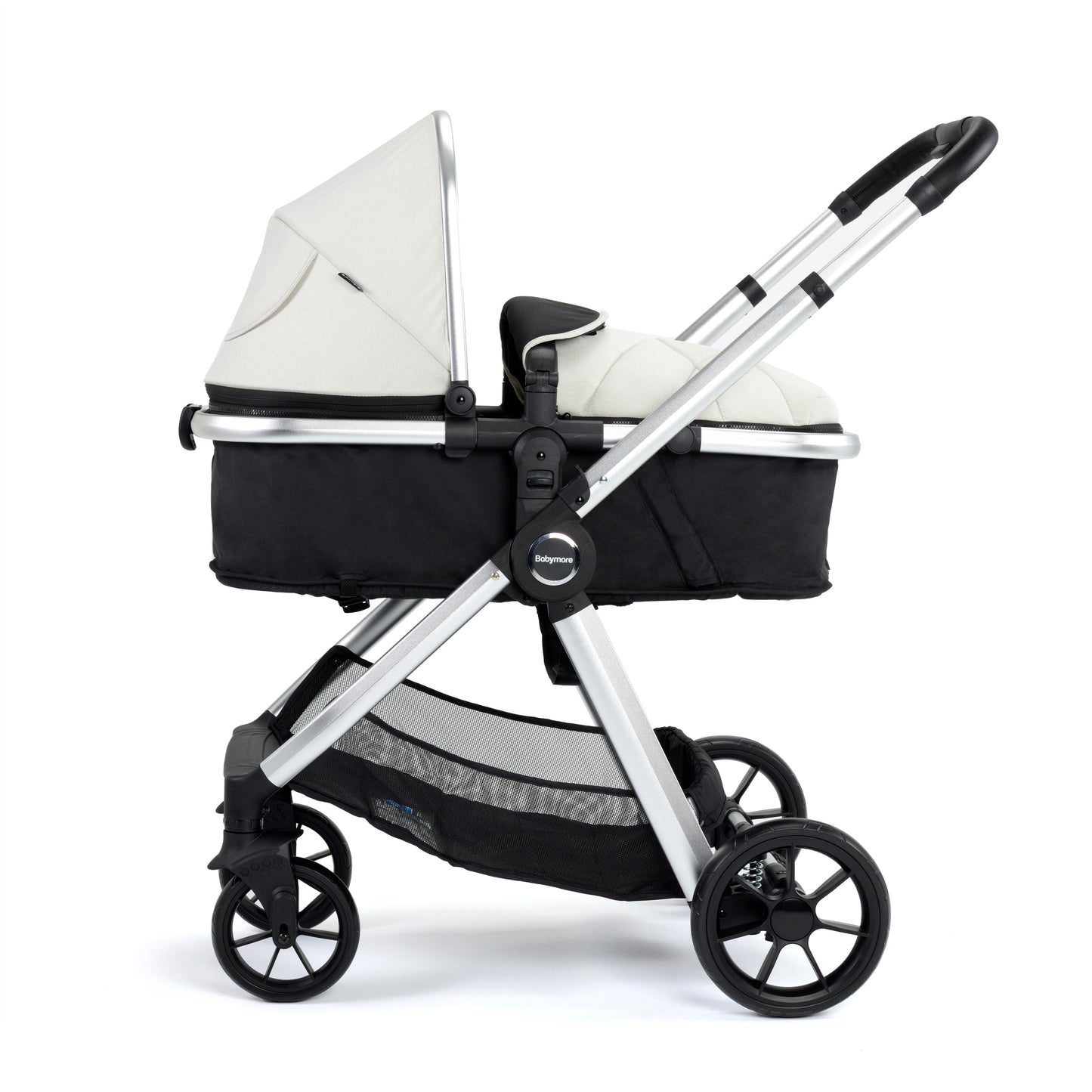 Babymore Mimi 2 in 1 Pram Pushchair - Silver