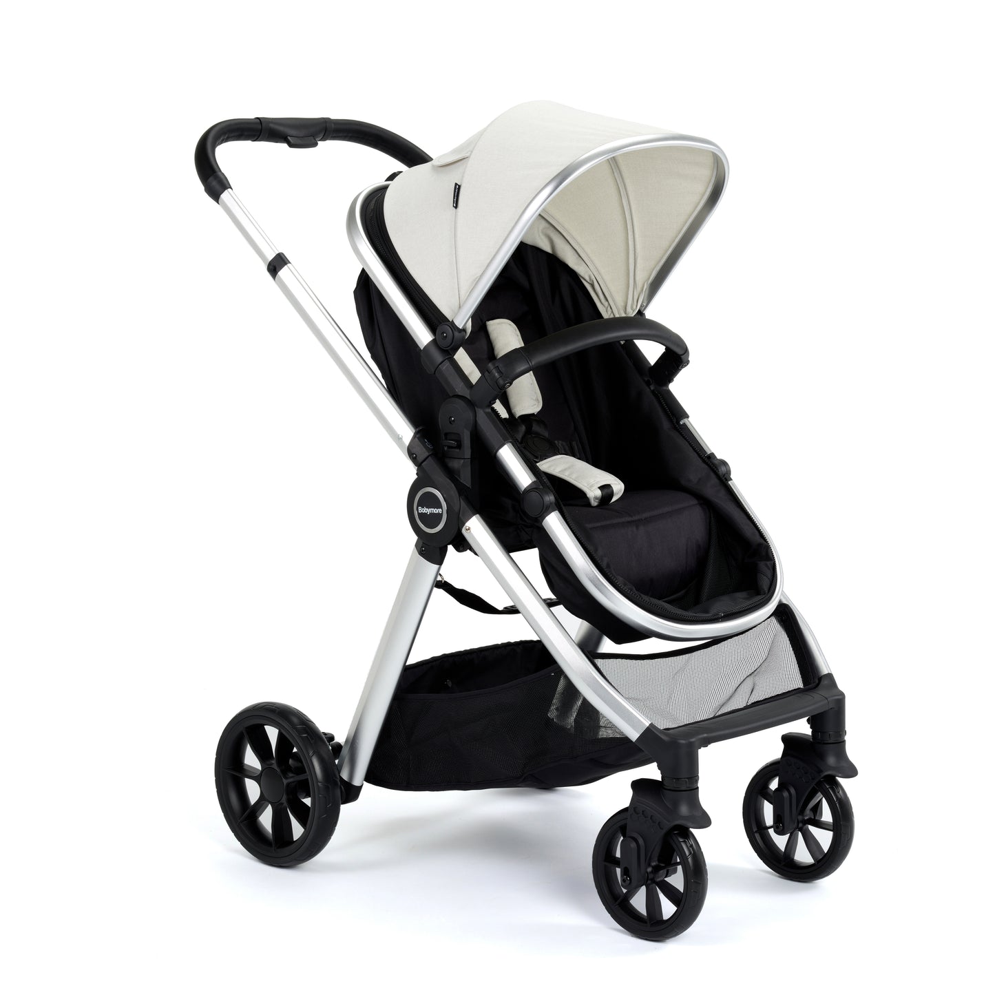 Babymore Mimi Travel System Coco i-Size Car Seat - Silver