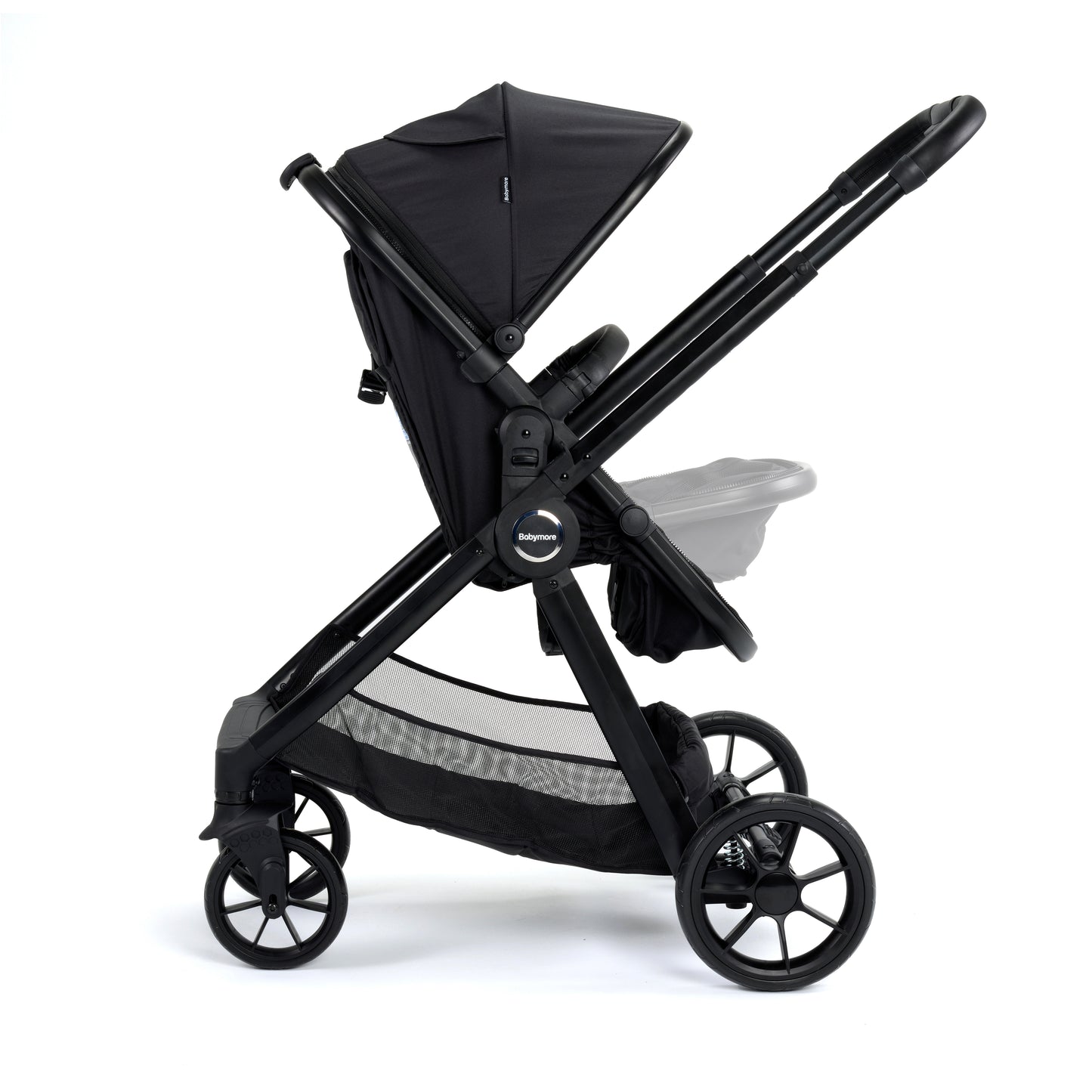 Babymore Mimi Travel System Pecan i-Size Car Seat - Black