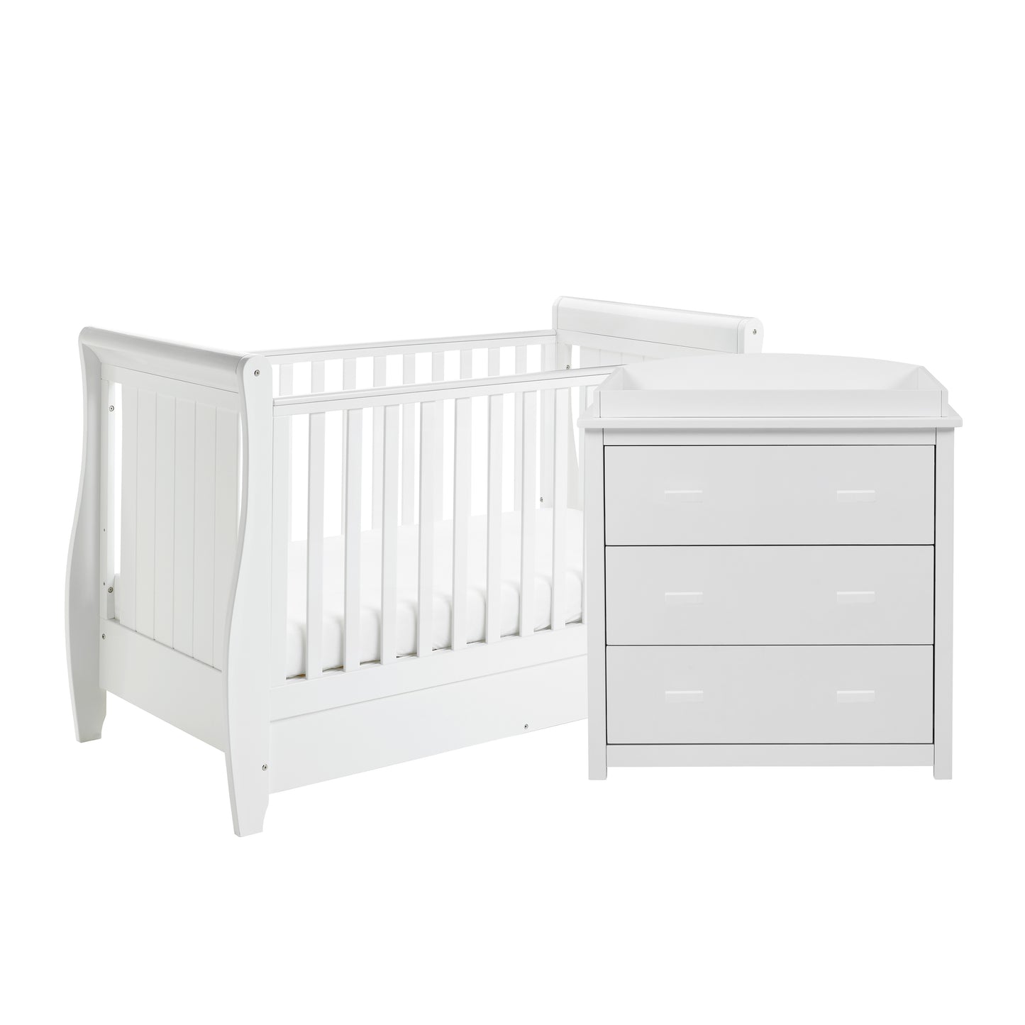 Babymore Stella 2 Piece Nursery Room Set - White